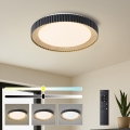 Brilagi - Zatemnljiva stropna LED svetilka NEXO LED/48W/230V 3000-6000K črna, Ø 43 cm + daljinski upravljalnik