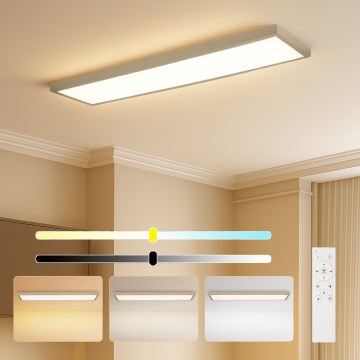 Brilagi - Zatemnljivo LED kopalniško stropno svetilo FRAME SMART LED/50W/230V 120x30 cm 3000-6000K IP44 bežna + daljinski upravljalnik