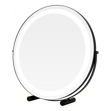 Brilagi - zatemnljivo LED ličilno ogledalo FLORIDA LED/17W/230V 3000/4000/6500K pr. 42 cm črna