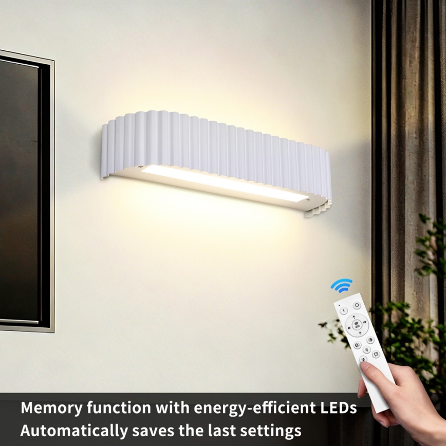 Brilagi - LED zatemnljivo stensko svetilo FALCON MODERN LED/14W/230V 3000-6000K 40 cm bela + daljinski upravljalnik
