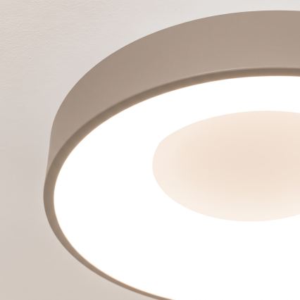 BRILAGI - LED zatemnjevalna stropna svetilka FALCON II LED/67W/230V 3000-6500K premer 40 cm bela/bež + daljinski upravljalnik