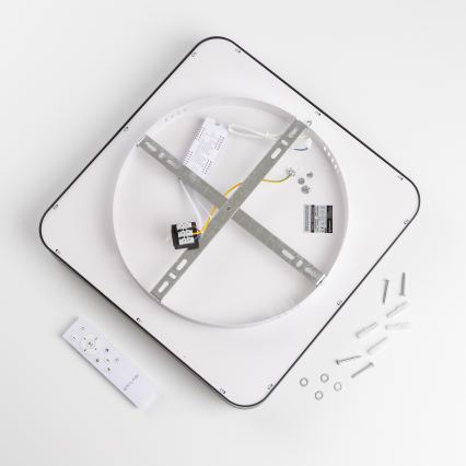 Brilagi - LED zatemnjevalna stropna svetilka FALCON II LED/80W/230V 3000-6500K 40x40 cm črna + daljinski upravljalnik