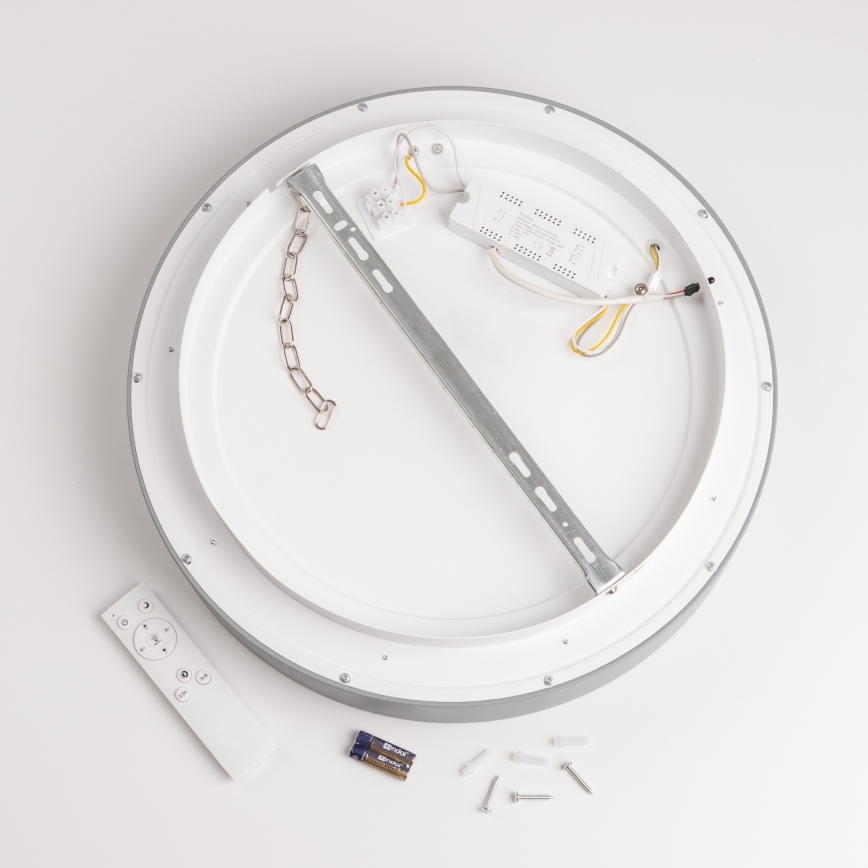 Brilagi - LED zatemnjiva stropna svetilka FALCON LED/80W/230V 3000-6500K premer 60 cm siva + daljinski upravljalnik