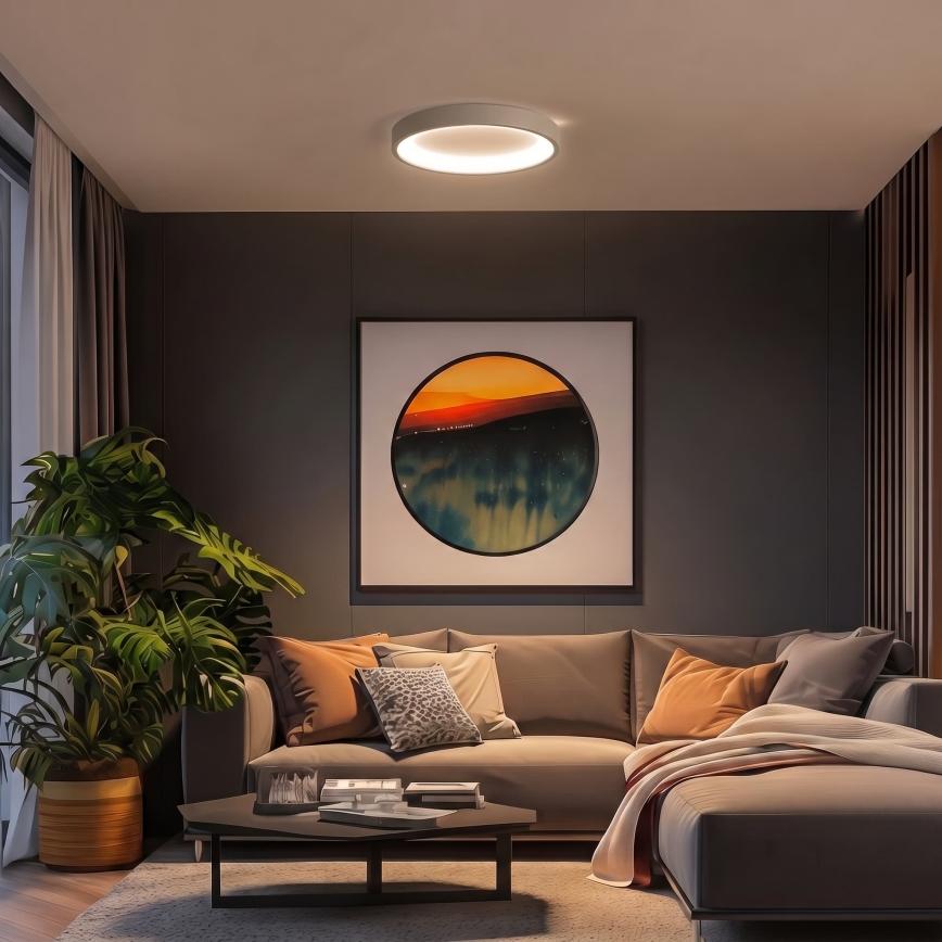 BRILAGI - LED stropna svetilka FALCON SLIM LED/42W/230V 3000-6500K premer 50 cm bež + daljinski upravljalnik (z možnostjo zatemnitve)