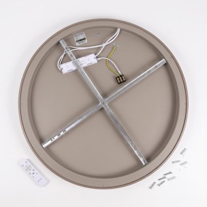 BRILAGI - LED stropna svetilka FALCON SLIM LED/42W/230V 3000-6500K premer 50 cm bež + daljinski upravljalnik (z možnostjo zatemnitve)