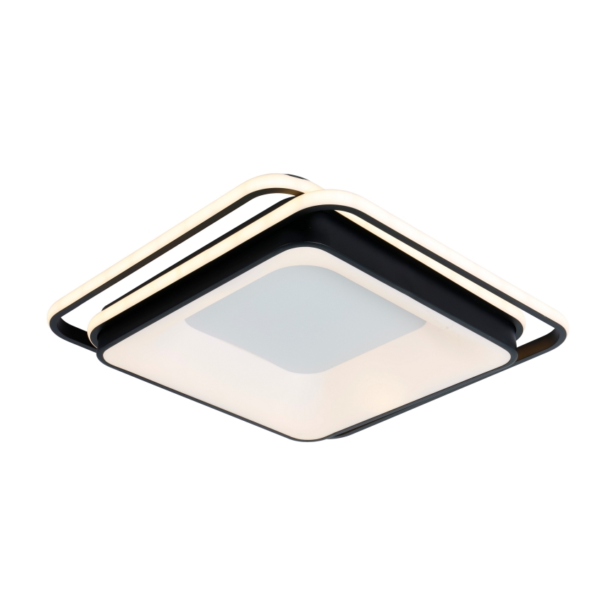 Brilagi - LED zatemnljivo stropno svetilo FLARE LED/102W/230V 3000-6000K 50x50 cm črna + daljinski upravljalnik