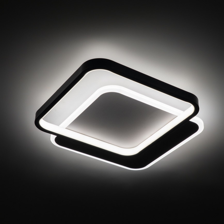 Brilagi - Zatemnljivo LED stropno svetilo FLARE LED/43W/230V 3000-6000K 39,5x45 cm bela/črna + daljinski upravljalnik