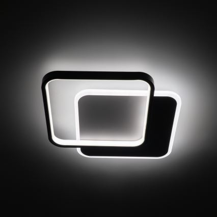 Brilagi - Zatemnljivo LED stropno svetilo FLARE LED/43W/230V 3000-6000K 39,5x45 cm bela/črna + daljinski upravljalnik
