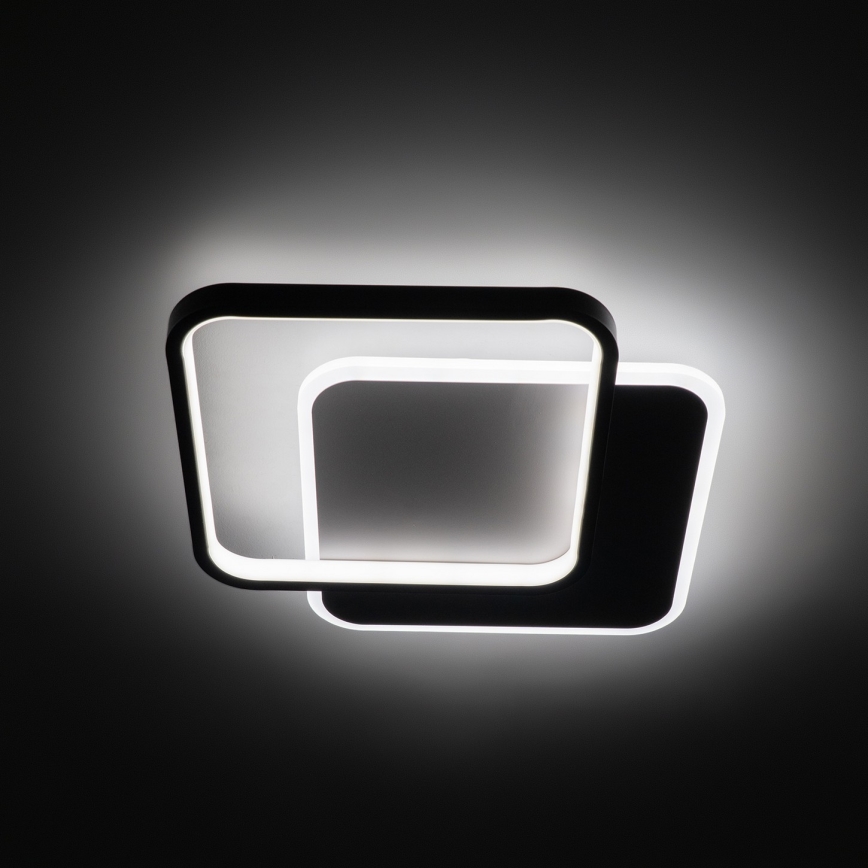 Brilagi - Zatemnljivo LED stropno svetilo FLARE LED/43W/230V 3000-6000K 39,5x45 cm bela/črna + daljinski upravljalnik