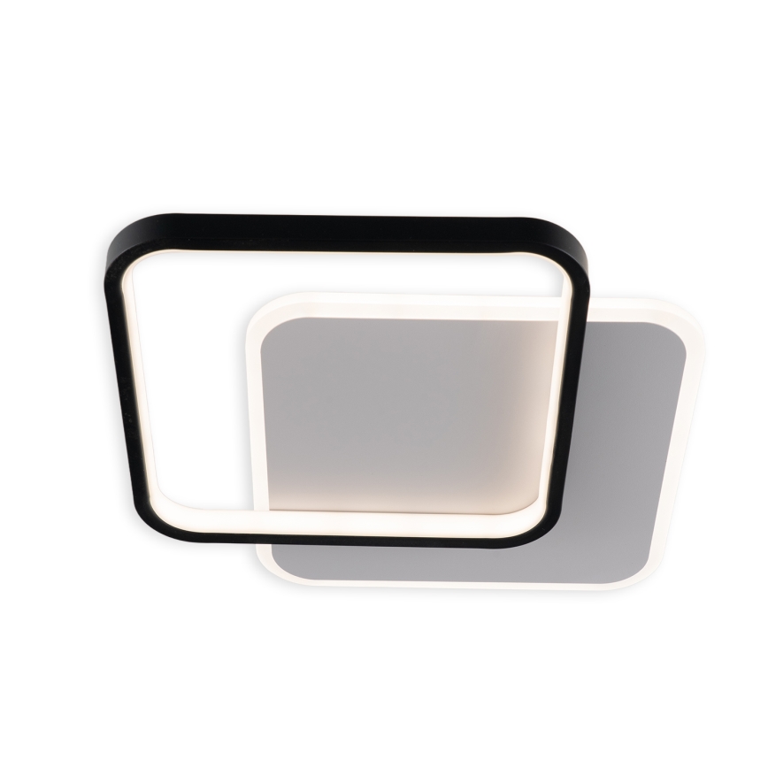 Brilagi - Zatemnljivo LED stropno svetilo FLARE LED/43W/230V 3000-6000K 39,5x45 cm bela/črna + daljinski upravljalnik
