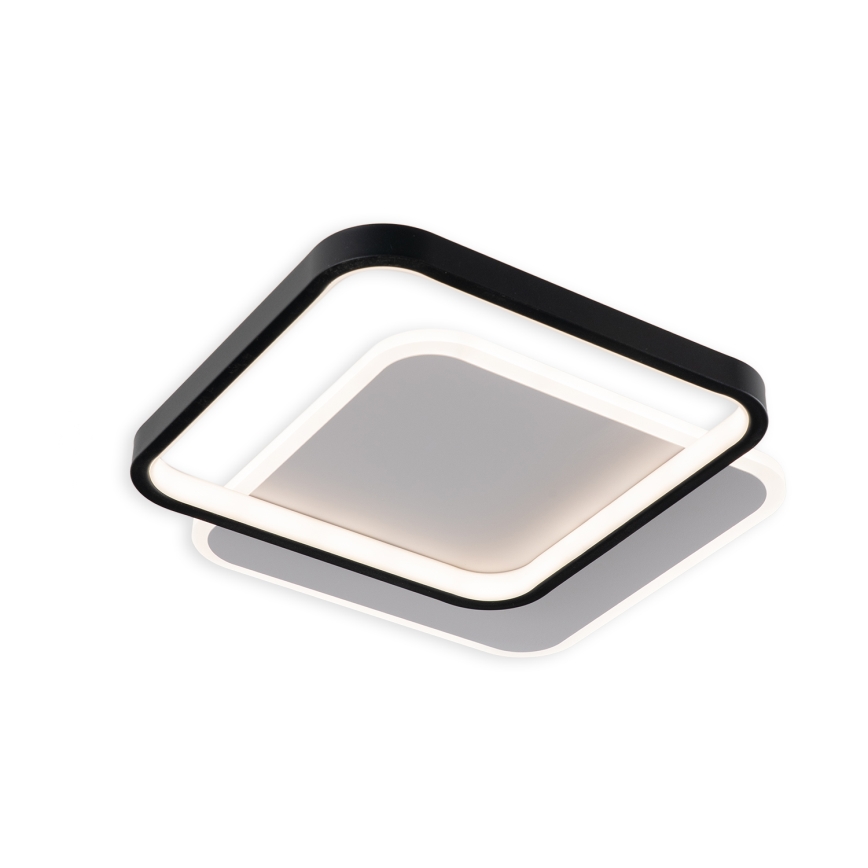 Brilagi - Zatemnljivo LED stropno svetilo FLARE LED/43W/230V 3000-6000K 39,5x45 cm bela/črna + daljinski upravljalnik