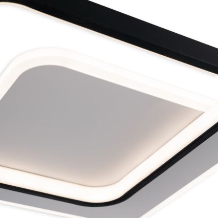 Brilagi - Zatemnljivo LED stropno svetilo FLARE LED/43W/230V 3000-6000K 39,5x45 cm bela/črna + daljinski upravljalnik