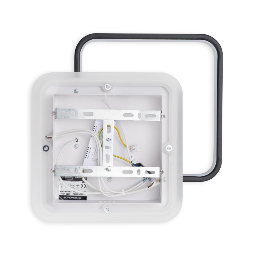 Brilagi - Zatemnljivo LED stropno svetilo FLARE LED/43W/230V 3000-6000K 39,5x45 cm bela/črna + daljinski upravljalnik