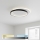 Brilagi - Zatemnljivo LED stropno svetilo FLARE LED/48W/230V 3000-6000K 39,5x45 cm bela/črna + daljinski upravljalnik