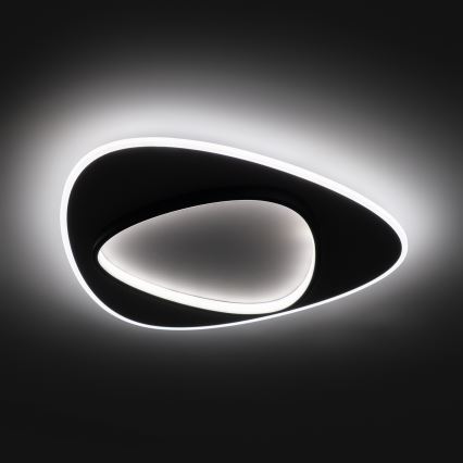 Brilagi - LED zatemnjevalna stropna svetilka FLARE LED/70W/230V 3000-6000K 55x55 cm bela/črna + daljinski upravljalnik