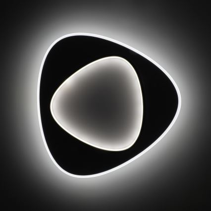 Brilagi - LED zatemnjevalna stropna svetilka FLARE LED/70W/230V 3000-6000K 55x55 cm bela/črna + daljinski upravljalnik