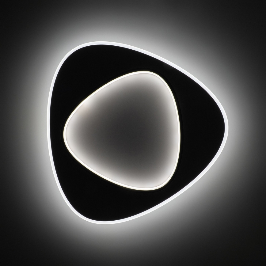 Brilagi - LED zatemnjevalna stropna svetilka FLARE LED/70W/230V 3000-6000K 55x55 cm bela/črna + daljinski upravljalnik