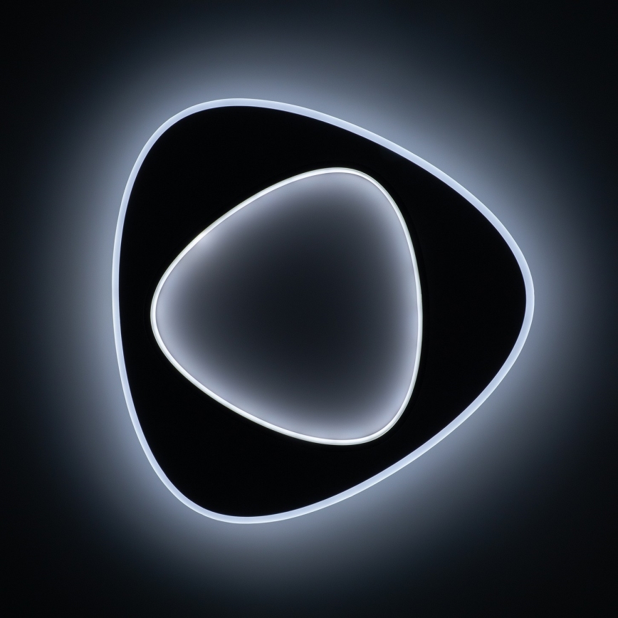 Brilagi - LED zatemnjevalna stropna svetilka FLARE LED/70W/230V 3000-6000K 55x55 cm bela/črna + daljinski upravljalnik