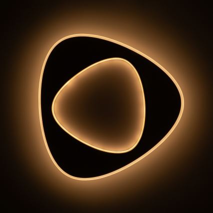 Brilagi - LED zatemnjevalna stropna svetilka FLARE LED/70W/230V 3000-6000K 55x55 cm bela/črna + daljinski upravljalnik