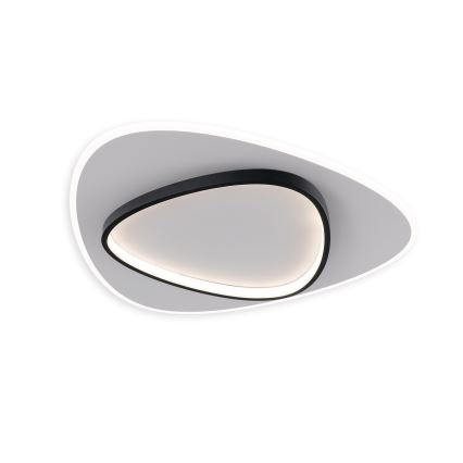Brilagi - LED zatemnjevalna stropna svetilka FLARE LED/70W/230V 3000-6000K 55x55 cm bela/črna + daljinski upravljalnik