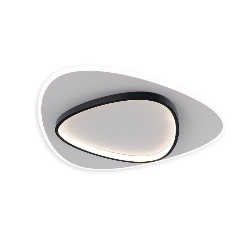 Brilagi - LED zatemnjevalna stropna svetilka FLARE LED/70W/230V 3000-6000K 55x55 cm bela/črna + daljinski upravljalnik