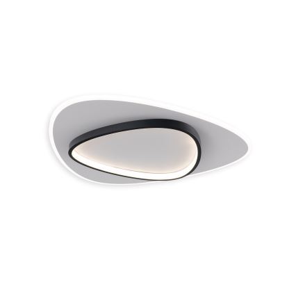 Brilagi - LED zatemnjevalna stropna svetilka FLARE LED/70W/230V 3000-6000K 55x55 cm bela/črna + daljinski upravljalnik