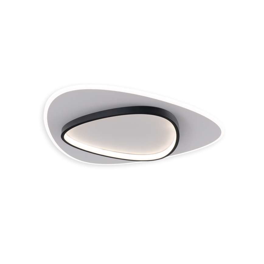 Brilagi - LED zatemnjevalna stropna svetilka FLARE LED/70W/230V 3000-6000K 55x55 cm bela/črna + daljinski upravljalnik