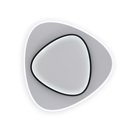 Brilagi - LED zatemnjevalna stropna svetilka FLARE LED/70W/230V 3000-6000K 55x55 cm bela/črna + daljinski upravljalnik