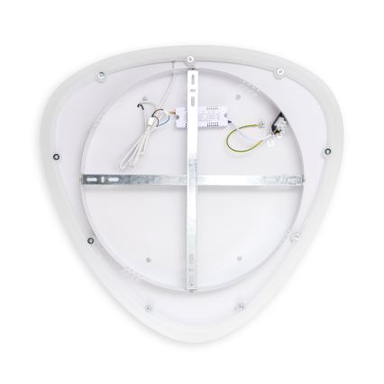 Brilagi - LED zatemnjevalna stropna svetilka FLARE LED/70W/230V 3000-6000K 55x55 cm bela/črna + daljinski upravljalnik