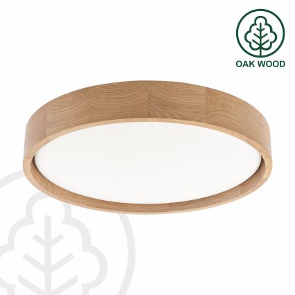 Brilagi - LED zatemnjevalna stropna svetilka MANAROLA REMOTE LED/24W/230V 3000–6500 K premer 41 cm hrast + daljinski upravljalnik