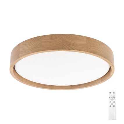 Brilagi - LED zatemnjevalna stropna svetilka MANAROLA REMOTE LED/24W/230V 3000–6500 K premer 41 cm hrast + daljinski upravljalnik