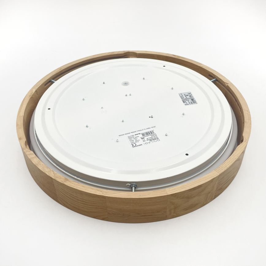 Brilagi - LED zatemnjevalna stropna svetilka MANAROLA REMOTE LED/24W/230V 3000–6500 K premer 41 cm hrast + daljinski upravljalnik