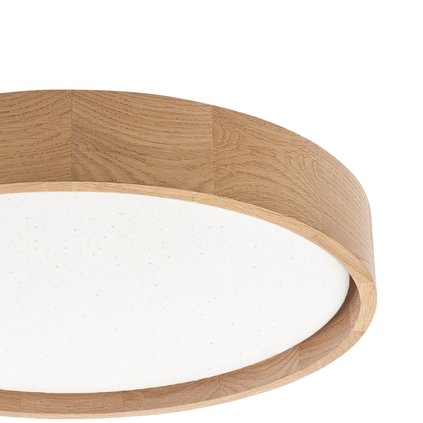 Brilagi - LED stropna svetilka z možnostjo zatemnitve MANAROLA SMART STARS LED/24W/230V 3000-6000K Wi-Fi Tuya Beacon premer 41 cm hrast + daljinski upravljalnik