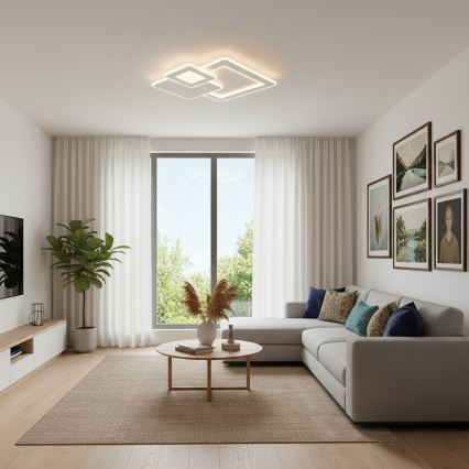 Brilagi - LED zatemnjevalna stropna svetilka MODERN LED/93W/230V 3000-6000K 48,5x48,5 cm + z daljinskim upravljalnikom