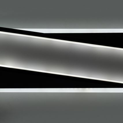 Brilagi - LED zatemnjevalna stropna svetilka OUTLINE LED/52W/230V 3000-6000K 15x60 cm bela/črna + daljinski upravljalnik