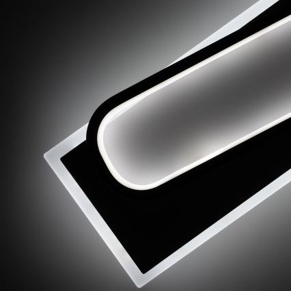Brilagi - LED zatemnjevalna stropna svetilka OUTLINE LED/52W/230V 3000-6000K 15x60 cm bela/črna + daljinski upravljalnik