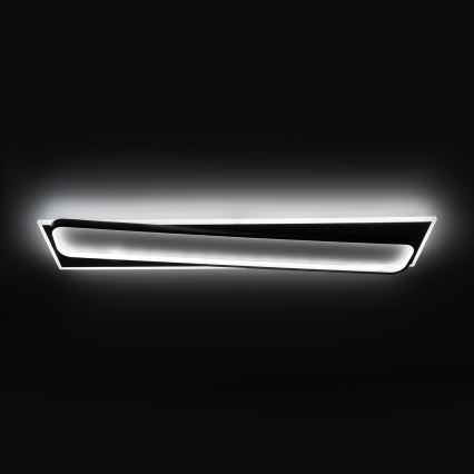 Brilagi - LED zatemnjiva stropna svetilka OUTLINE LED/90W/230V 3000-6000K 18x100 cm bela/črna + daljinski upravljalnik