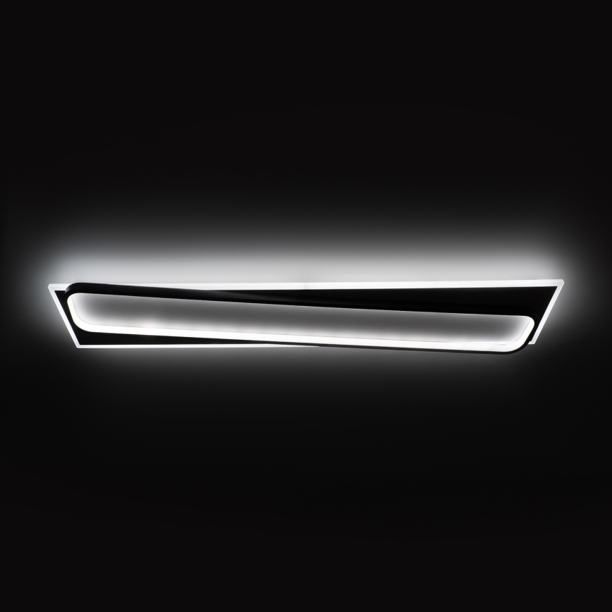 Brilagi - LED zatemnjiva stropna svetilka OUTLINE LED/90W/230V 3000-6000K 18x100 cm bela/črna + daljinski upravljalnik