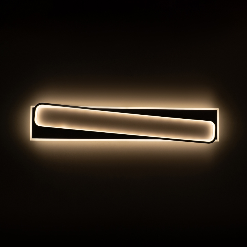Brilagi - LED zatemnjiva stropna svetilka OUTLINE LED/90W/230V 3000-6000K 18x100 cm bela/črna + daljinski upravljalnik