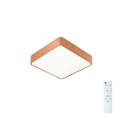 Brilagi - LED zatemnljivo stropno svetilo POOL SQUARE LED/36W/230V 3000-6000K 40x40 cm bronasto + daljinski upravljalnik