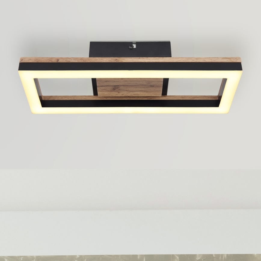 Brilagi - Zatemnljivo LED stropno svetilo VELVET SQUARE LED/24W/230V 43x43 cm 3000/4000/6500K + daljinski upravljalnik, rožnato