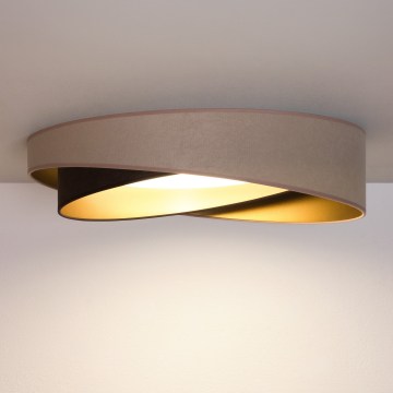 BRILAGI - zatemnljivo LED stropno svetilo VELVET TWIST LED/36W/230V 3000-6000K Ø 65 cm Wi-Fi Tuya Beacon bežna/rjava/zlata + daljinski upravljalnik