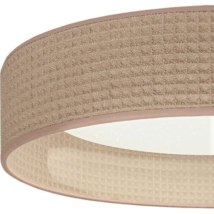 Brilagi - LED zatemnljivo stropno svetilo VELVET SMARTIX STARS LED/24W/230V 3000-6000K Ø 45 cm bež Wi-Fi Tuya Beacon + daljinski upravljalnik