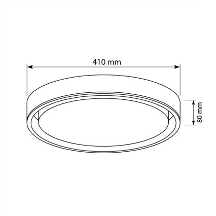 Brilagi - LED stropna svetilka MATTEO, z zatemnitvijo, LED/48W/230V 3000-6500K, premer 41 cm, taupe + daljinski upravljalnik