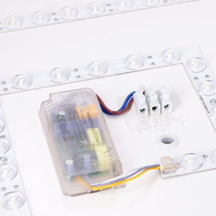 Brilagi - LED zatemnjevalna stropna svetilka PILANA LED/48W/230V 3000-6500K hrast/črna 42x42 cm + daljinski upravljalnik