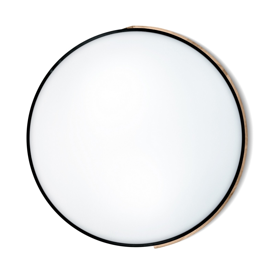 Brilagi - LED Zatemnljivo stropno svetilo PILANA LED/72W/230V 3000-6500K hrast/črna premer 80 cm + daljinski upravljalnik