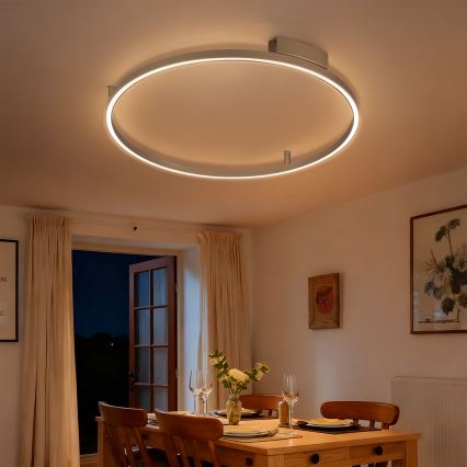 Brilagi - LED zatemnjiva stropna svetilka PORTOFINO LED/60W/230V 3000-6000K premer 80 cm bež + daljinski upravljalnik