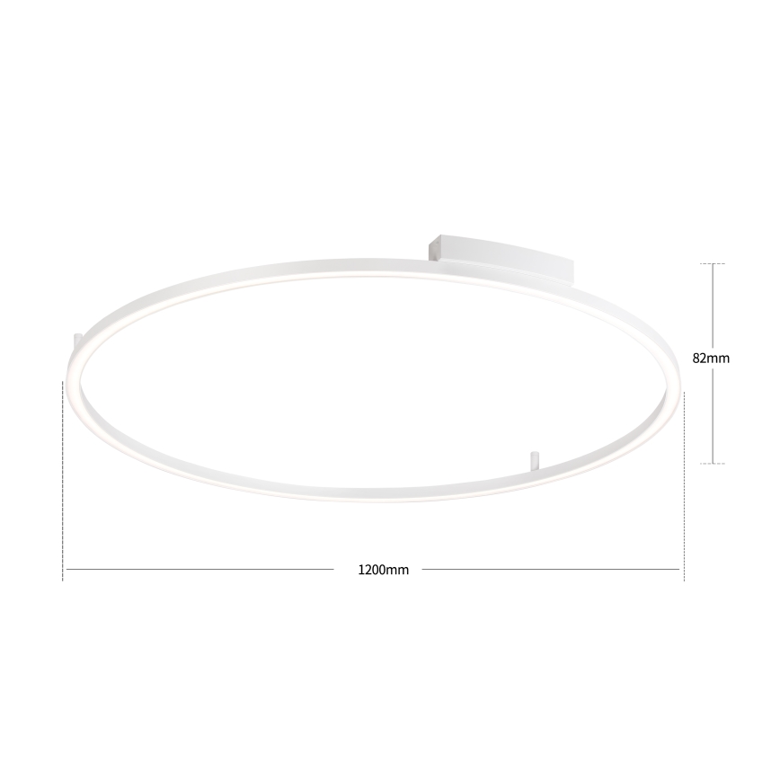 Brilagi - LED zatemnljivo stropno svetilo PORTOFINO LED/85W/230V 3000-6000K premer 120 cm belo + daljinski upravljalnik