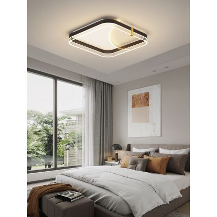 Brilagi - LED zatemnjiva stropna svetilka SIRELI LED/56W/230V 3000-6000K 40x40 cm + daljinski upravljalnik