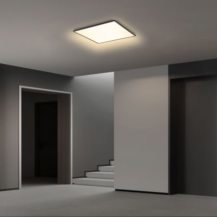 Brilagi - Z možnostjo zatemnitve stropna svetilka SLIMFRAME LED/36W/230V 45x45 cm 3000-6000K črna + daljinski upravljalnik